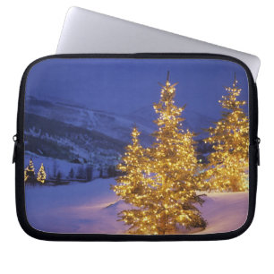 Christmas trees, Park City, Wastch Mountains, Laptop Sleeve
