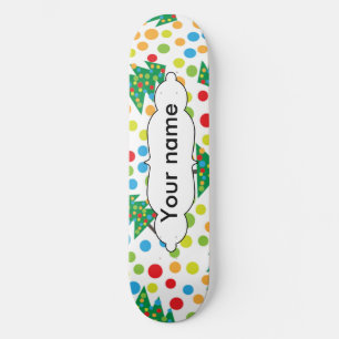 Christmas trees pattern skateboard