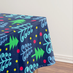 Christmas Trees Pattern Tablecloth