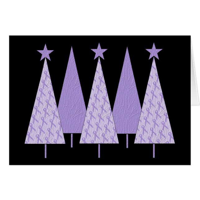 Christmas Trees - Periwinkle Ribbon (Front Horizontal)