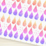Christmas Trees Pink Tissue Paper<br><div class="desc">Wrap Christmas gifts with this bright,  cheerful pine tree pattern tissue paper.
It is decorated with a cute watercolor in shades of pink and purple.
Original Watercolor © Michele Davies.</div>