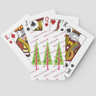 Christmas Trees Playing Cards