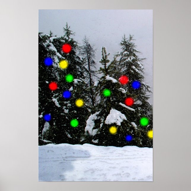 Christmas trees poster (Front)