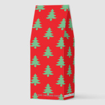 Christmas Trees Red Green Xmas From (Name) Holiday