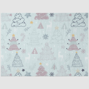 Christmas Trees Reindeer Candy Canes Christmas Tissue Paper