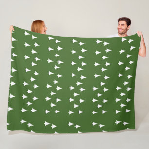 Christmas Trees Repeat Fleece Blanket
