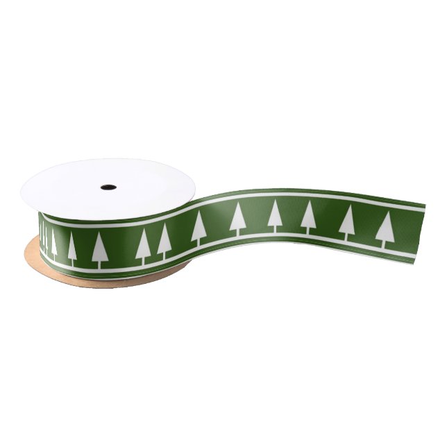 Christmas Trees Satin Ribbon (Spool)