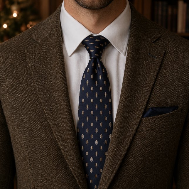 Christmas Trees Subtle Festive Micro Pattern Tie (Creator Uploaded)