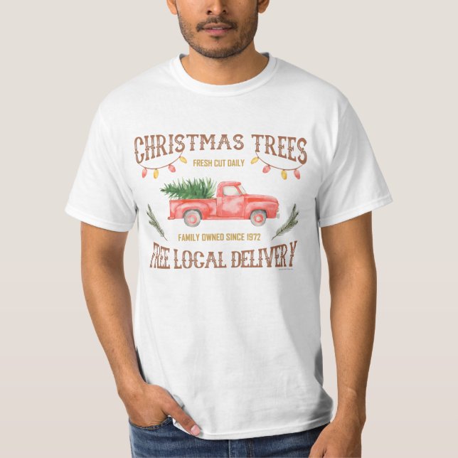 CHRISTMAS TREES T-Shirt (Front)