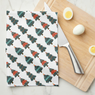 Christmas Trees Tea Towel