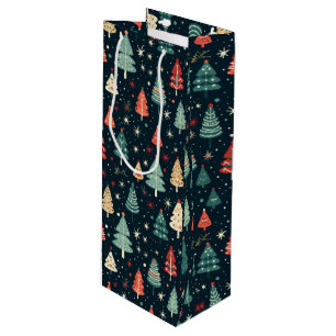 Christmas Trees Wine Gift Bag