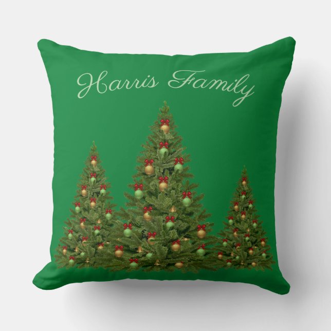 Christmas Tree's with Green Cushion (Front)