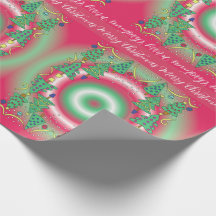 Christmas Trees Wrapping Paper