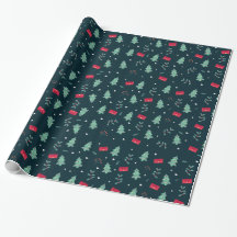 Christmas Trees Wrapping Paper