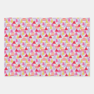 Christmas Trees Wrapping Paper Sheet