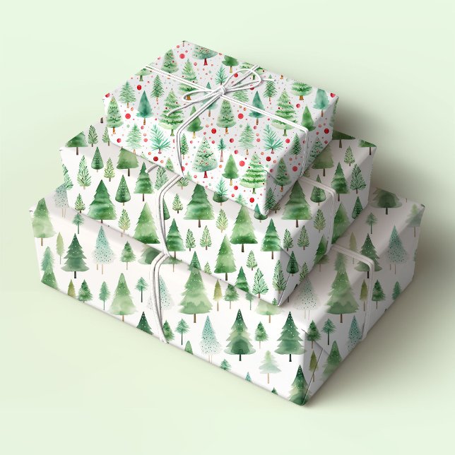 Christmas Trees Wrapping Paper Sheet (Creator Uploaded)