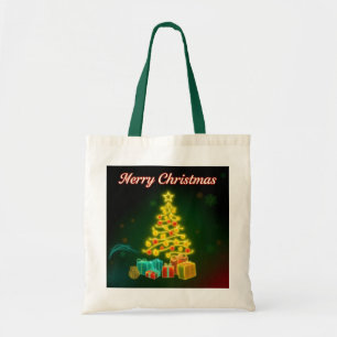 Christmas Trendy Neon Holiday Collection Tote Bag