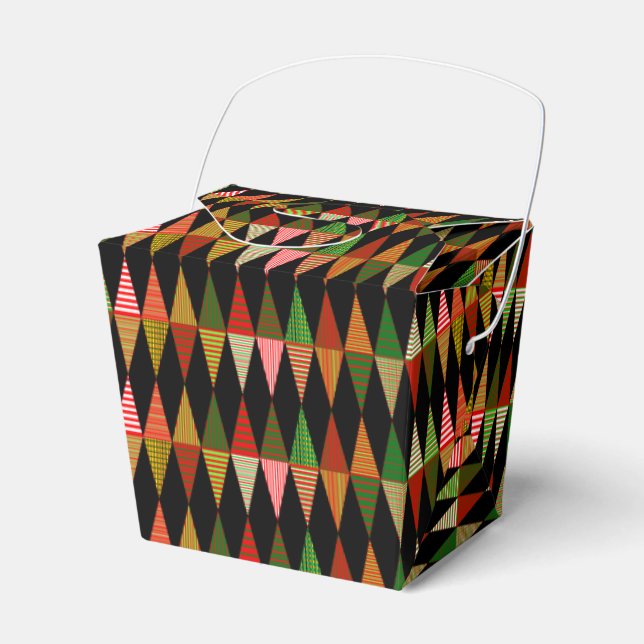 Christmas Tri Trees Favour Box (Front Side)