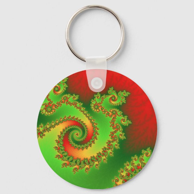 Christmas Triple Twirl Keychain (Front)