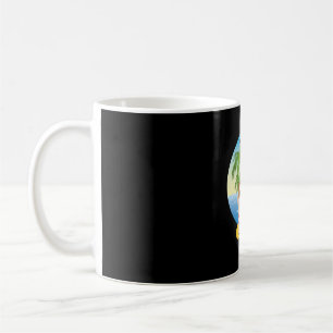 Christmas Tropical Beach Funny Santa Claus Coffee Mug