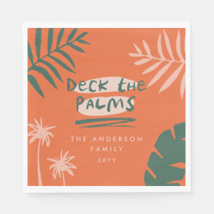 Christmas tropical modern minimal  napkin