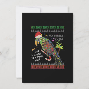 Christmas Tropical Ugly Christmas Sweater Christma Invitation