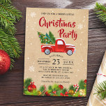 Christmas Truck A Merry Little Christmas Party Invitation<br><div class="desc">Christmas Truck A Merry Little Christmas Party Invitation. (1) For further customisation, please click the "customise further" link and use our design tool to modify this template. (2) If you prefer Thicker papers / Matte Finish, you may consider to choose the Matte Paper Type. (3) If you need help or...</div>