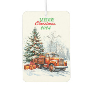 Christmas truck car air freshener