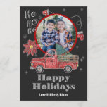 Christmas Truck Holiday Card<br><div class="desc">Celebrate the holidays in style with our truck chalkboard holiday card. Create a custom design and then colour it in with chalk while showing off your favourite photos. Our interactive template is fully customisable so you can create the perfect message for someone special to let them know you are thinking...</div>