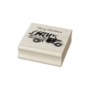 Christmas Truck Stamp