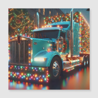 Christmas truck with lights