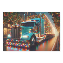 Christmas truck with lights
