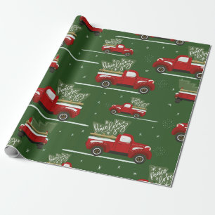 Christmas Truck Wrapping Paper