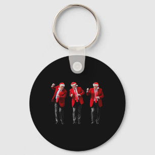 Christmas Trump Dancing Santa Trump Dance  Key Ring