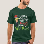 Christmas Trump Dear Santa Fake News Funny T-Shirt<br><div class="desc">Grab this Christmas Trump Dear Santa Fake News T-Shirt as Christmas gift for family or friends! Nice or naughty, wear this lazy ugly xmas PJ merry christmas pyjamas apparel for women, men, kids, toddler, boys & girls in winter holidays & await Santa This funny Christmas Trump Dear Santa Fake News...</div>