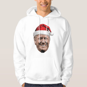 Christmas Trump Face Santa Funny Xmas Meme Hoodie