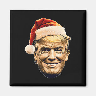 Christmas Trump Face Santa Funny Xmas Meme Men Wom Magnet