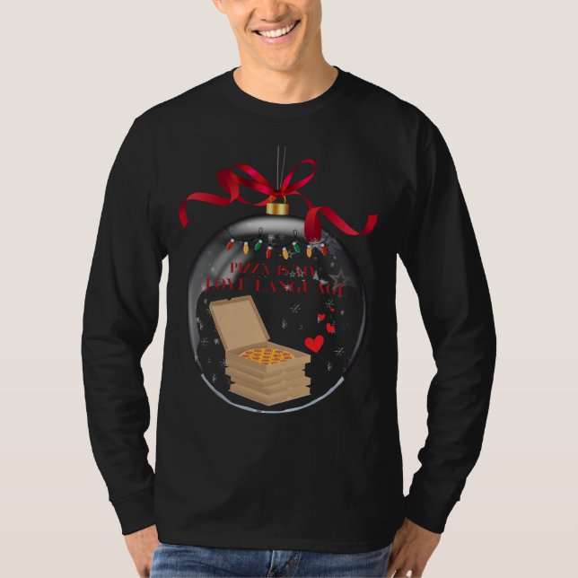 Christmas tshirt for pizza lovers (Front)