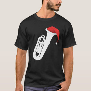 Christmas Tuba Shirt - Santa Tuba T-Shirt for Band