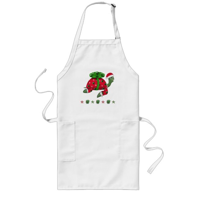 Christmas Turtle Apron (Front)