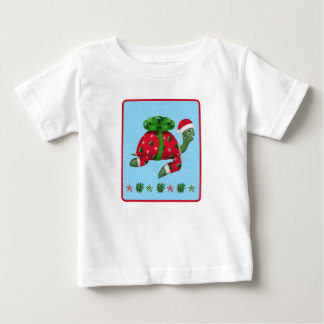 Christmas Turtle Baby T-Shirt