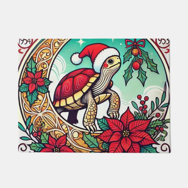 Christmas Turtle                                   Doormat (Front)