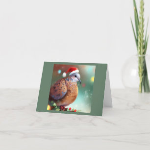 Christmas Turtle Dove 1 Holiday Card