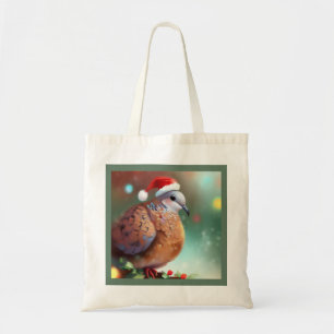 Christmas Turtle Dove 1 Tote Bag
