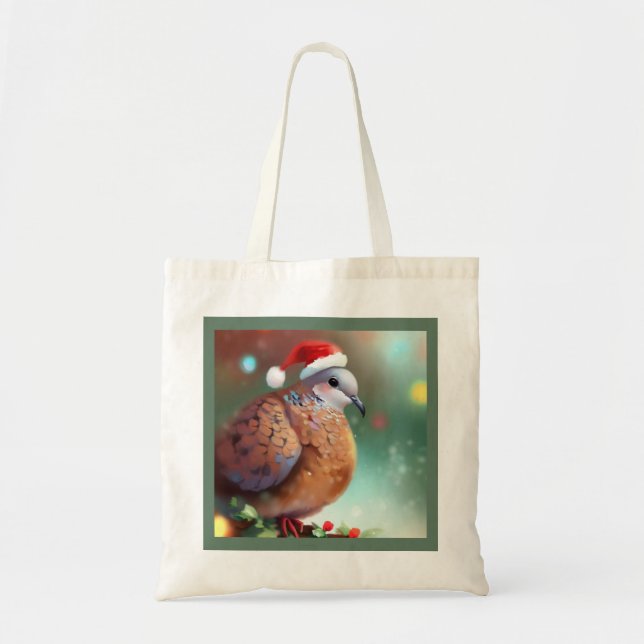 Christmas Turtle Dove 1 Tote Bag (Front)