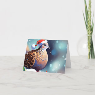Christmas Turtle Dove 2 Holiday Card