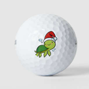 Christmas turtle golf balls