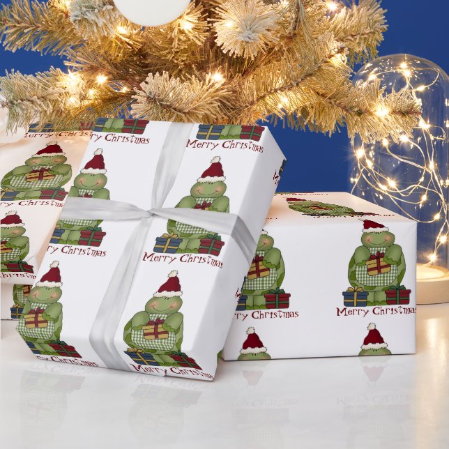 Christmas Turtle Holiday wrapping paper (Holidays)