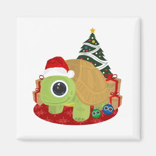 Christmas Turtle Magnet