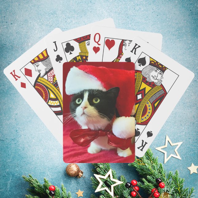 Christmas Tuxedo Cat Playing Cards (Creator Uploaded)